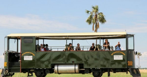 Game-viewing excursions with Imvelo Safaris on the Elephant Express Tram. Picture Credit: Imvelo Safaris